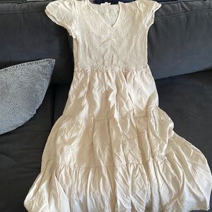 Bohme Luciana Smocked MIDI Dress - Linen